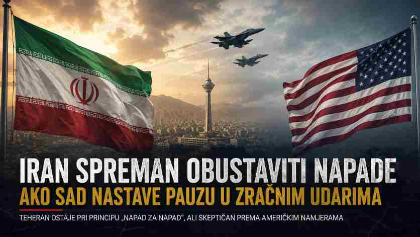 Iran spreman obustaviti napade dok SAD održava pauzu u udarima, tvrdi iranski izvor