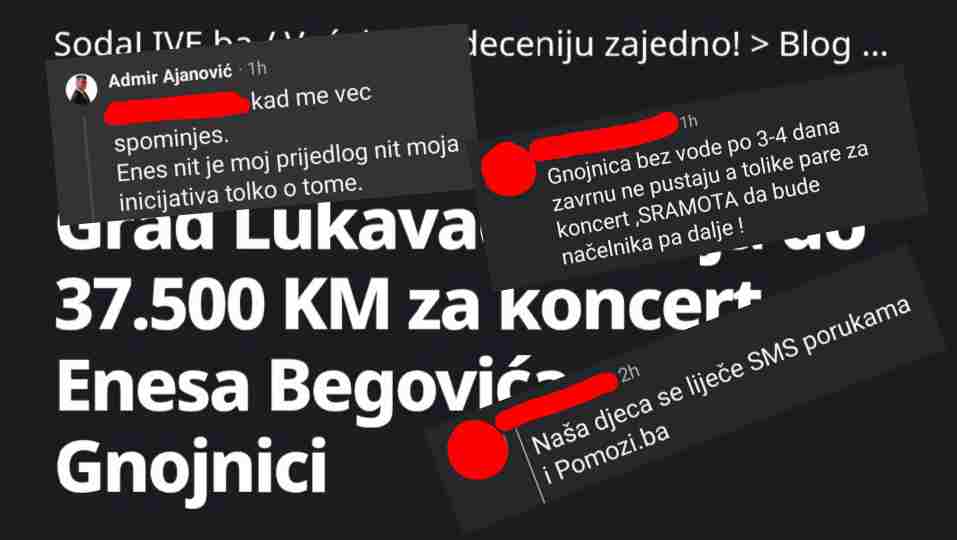 Građani gotovo jednoglasno protiv: Lavina negativnih komentara zbog planiranih 37.500 KM za koncert Enesa Begovića u Gnojnici
