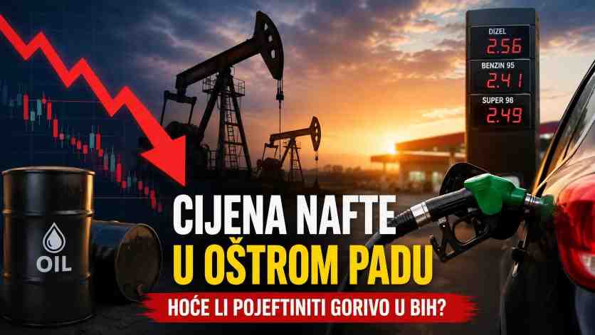 Pad cijena nafte na svjetskom tržištu: Hoće li vozači u BiH uskoro plaćati jeftinije gorivo?