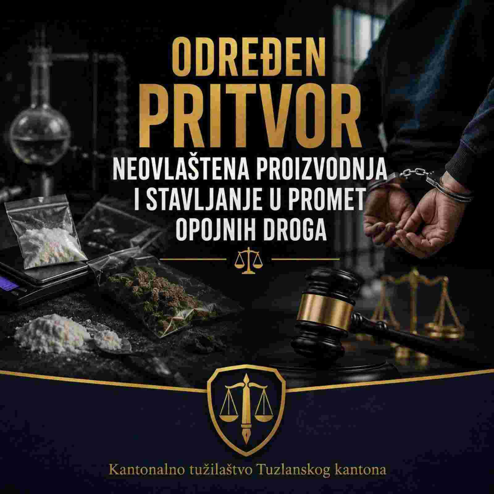 U Gračanici određen pritvor Semiru Hamziću zbog sumnje na trgovinu drogom i nedozvoljeno držanje oružja