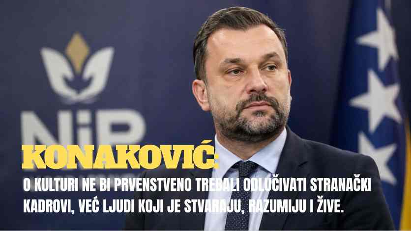 Konaković: Ministar/ica kulture i sporta KS treba biti neko iz kulturne zajednice