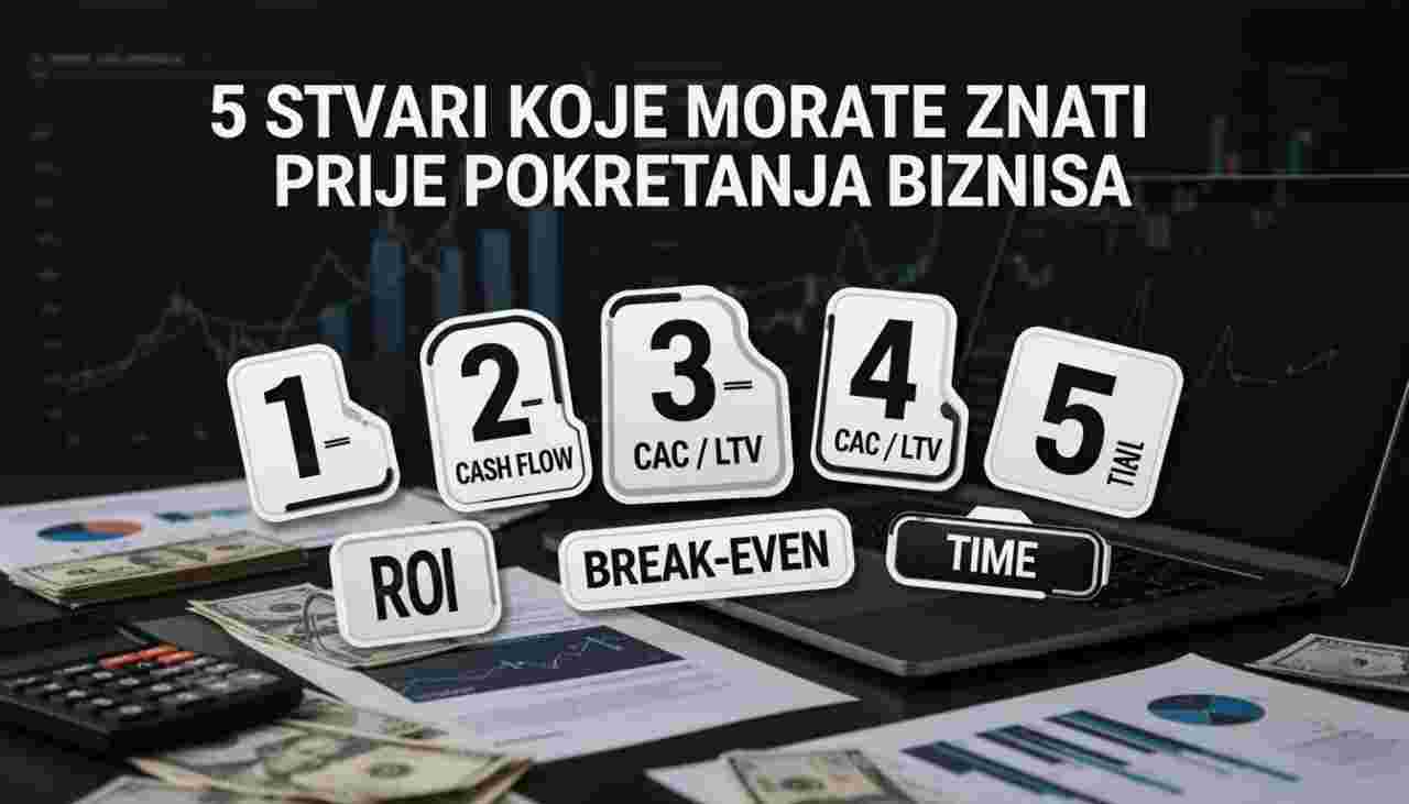 Pet stvari koje morate razumjeti prije nego što pokrenete biznis