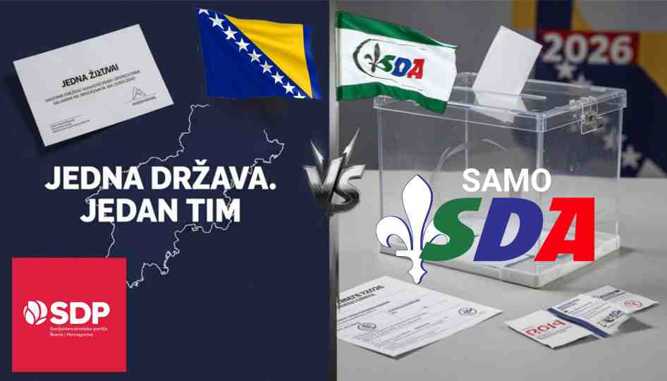 „Jedna država. Jedan tim“ nasuprot „Samo SDA“: Dvije poruke, dva politička pristupa