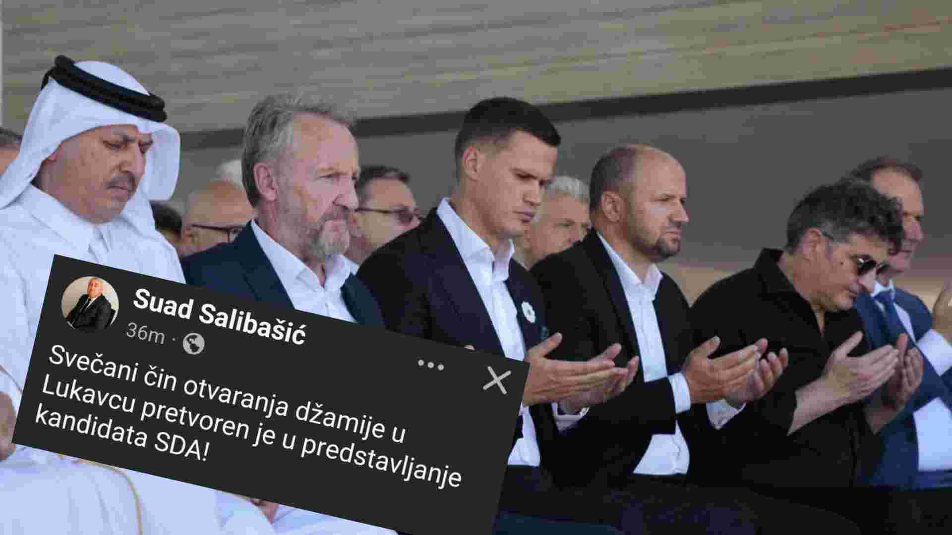 Svečano otvaranje džamije u Lukavcu izazvalo političke reakcije: Salibašić pita hoće li CIK reagovati