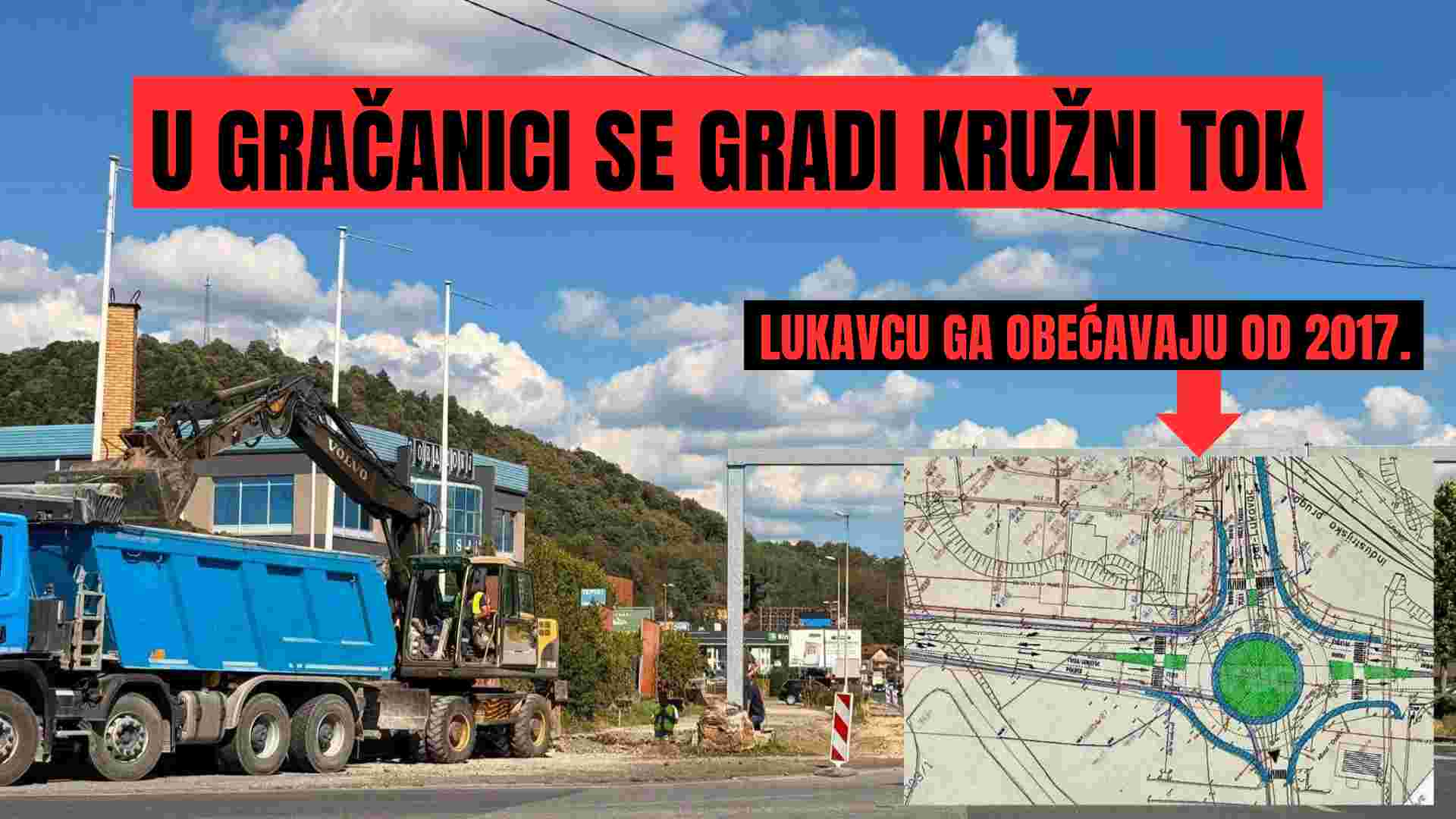 Počeli radovi na izgradnji kružnog toka u Gračanici na M4 Tuzla–Doboj