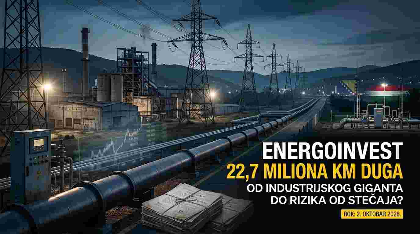 ENERGOINVEST: Kako je industrijski gigant desetljećima gubio snagu – od neuspjele privatizacije do 22,7 miliona KM duga Mađarima