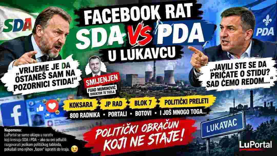 FACEBOOK RAT SDA I PDA U LUKAVCU: „STID“, „CRVENILO“ I POLITIČKA ARITMIJA NAKON SMJENE FUADA MUMINOVIĆA