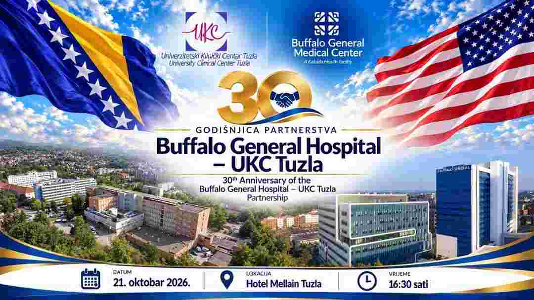 UKC Tuzla obilježava 30 godina partnerstva s američkom bolnicom Buffalo General Hospital