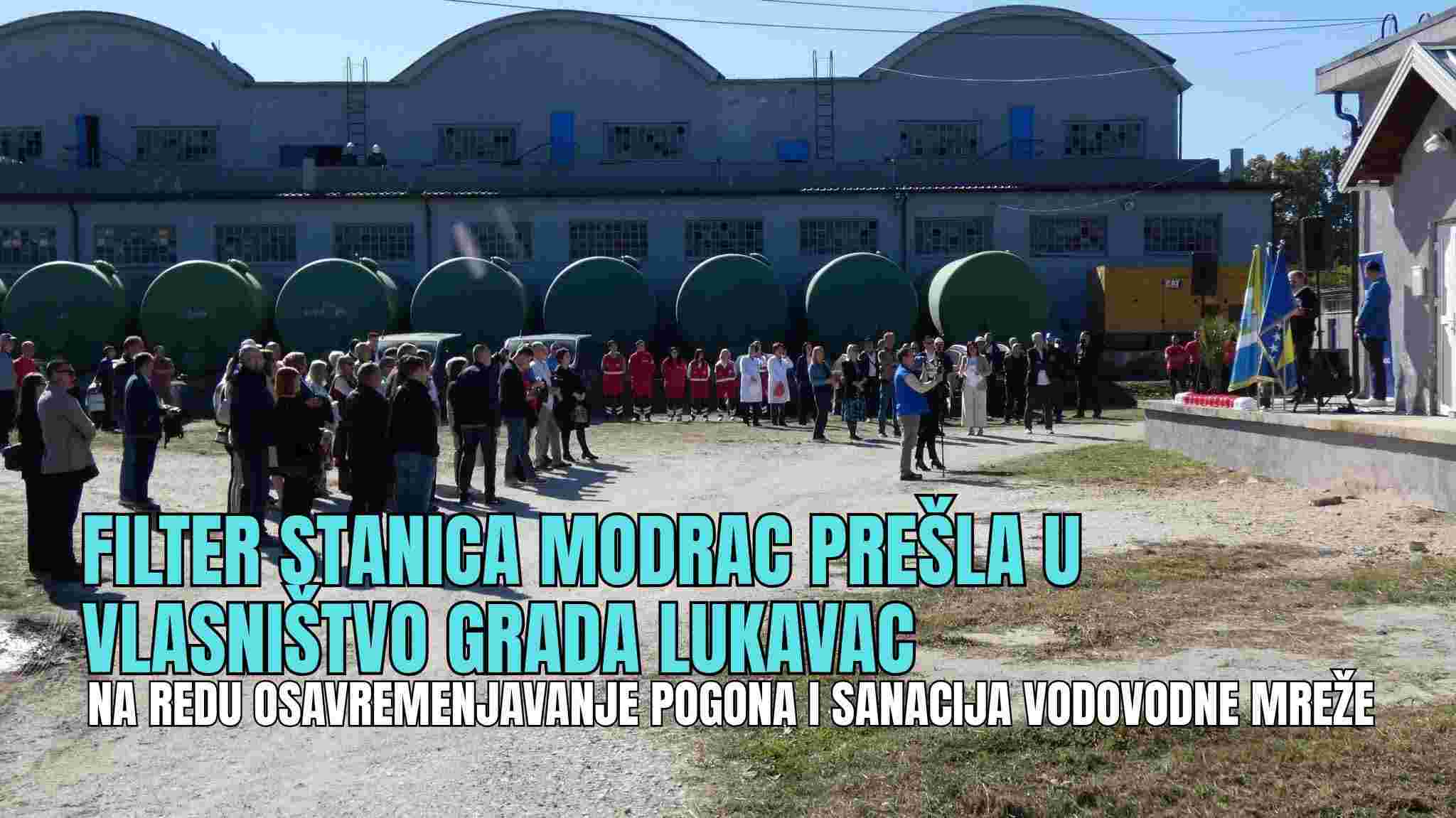 VLADA TK POKLONILA GRADU LUKAVAC FILTER STANICU – SLIJEDI MODERNIZACIJA I SANIRANJE STAROG I “ŠUPLJEG” CJEVOVODA – FOTO
