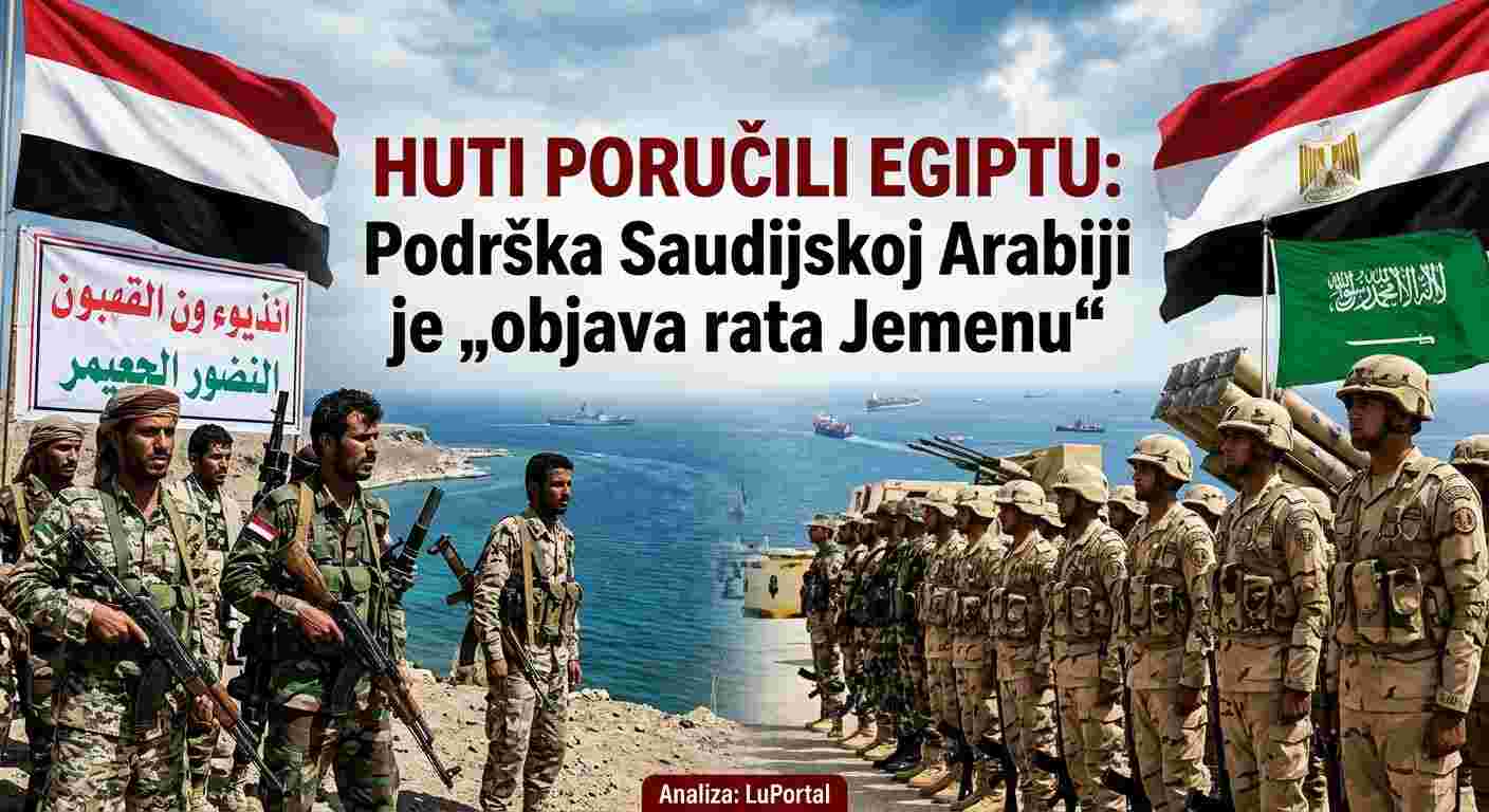 HUTI PORUČILI EGIPTU: Podrška Saudijskoj Arabiji je „objava rata Jemenu“