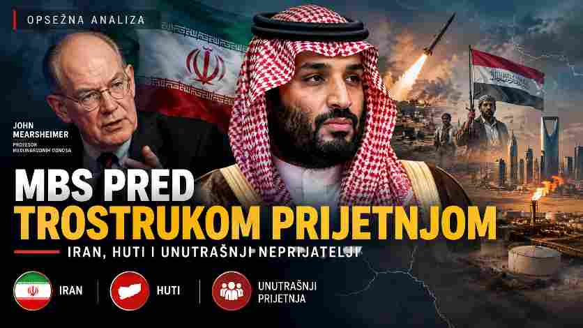 MEARSHEIMER UPOZORAVA: MOHAMMED BIN SALMAN SUOČEN JE S TROSTRUKOM PRIJETNJOM – IRANOM, HUTIMA I UNUTRAŠNJIM NEPRIJATELJIMA