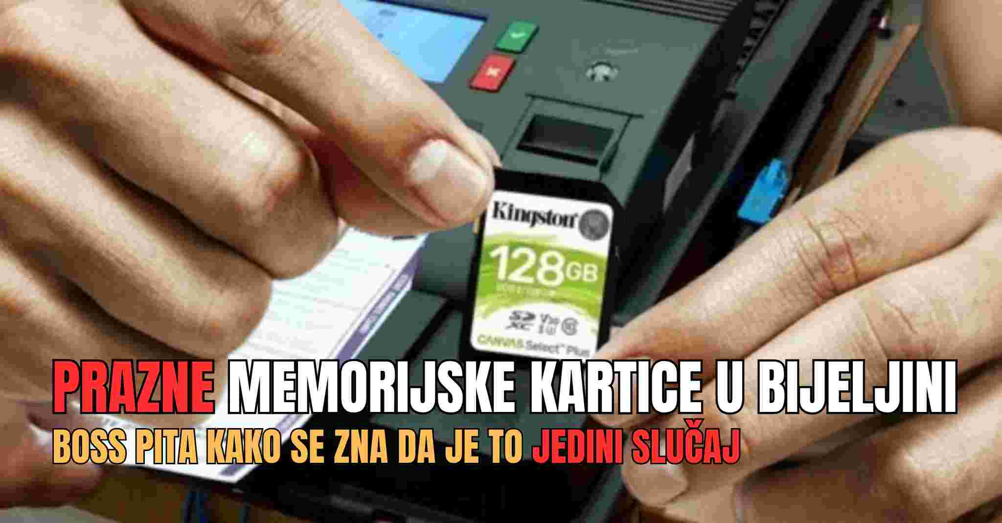 PRAZNE MEMORIJSKE KARTICE IZBORNIH SKENERA U BIJELJINI: Kako CIK zna da je to jedini slučaj?