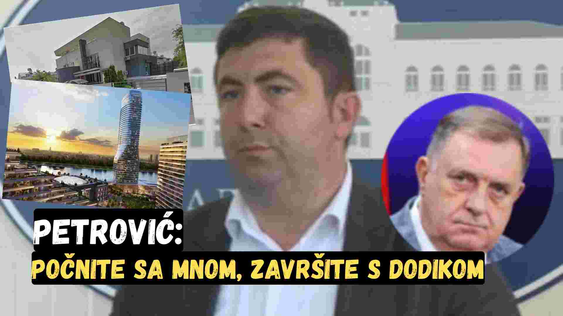 PETROVIĆ: POČNITE OD MENE, ZAVRŠITE S DODIKOM: Gradonačelnik Bijeljine pozvao na otkrivanje imovine funkcionera