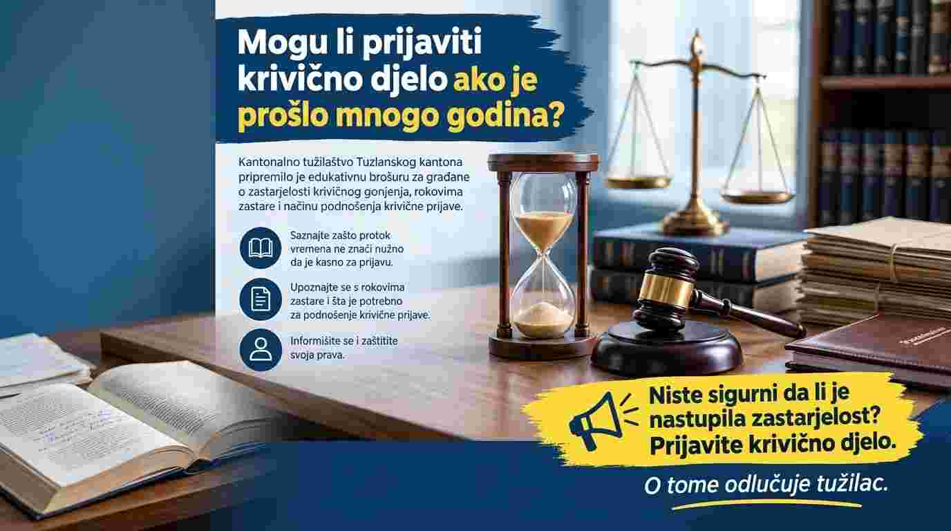 PROŠLO JE MNOGO GODINA OD KRIVIČNOG DJELA: MOŽE LI SE JOŠ PODNIJETI PRIJAVA?