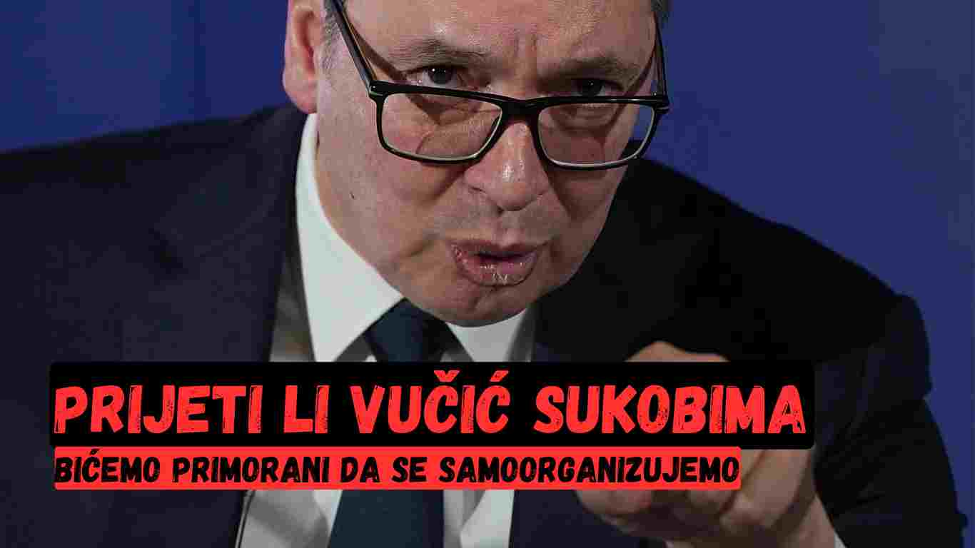 VUČIĆ NE MIJENJA RETORIKU NI NAKON PORAZA: Prijeti samoorganizovanjem, ali razumije li koliko je Srbija podijeljena?